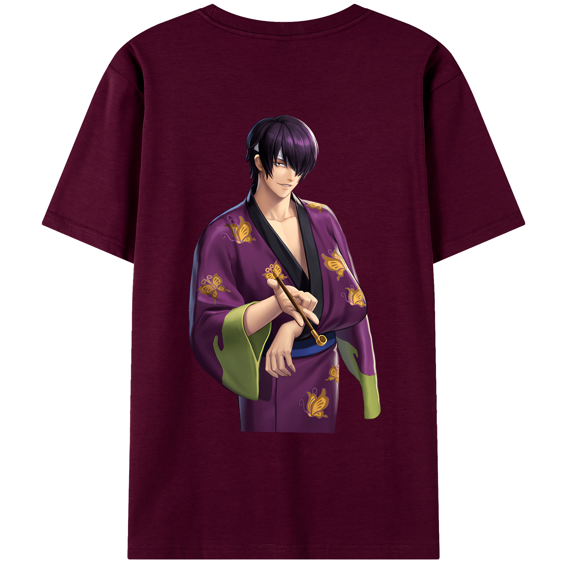 （画像用） ぎんたま 坂田銀時（さかたぎんとき） 神楽 志村新八（しむら しんぱち） GINTAMA Sakata Gintoki Kagura Shimura Shinpachi レディース半袖Tシャツ(バックプリント)